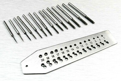 Mini Tap and Die Set 14 Taps Screwplate 0.7mm -2mm Range Jewelry & Watch Repair
