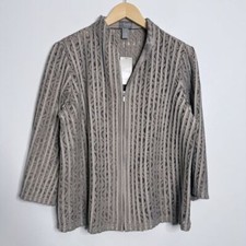 NWT Chico's Travelers Collection Lace Vera Jacket Mocha Size Medium Chico's 1