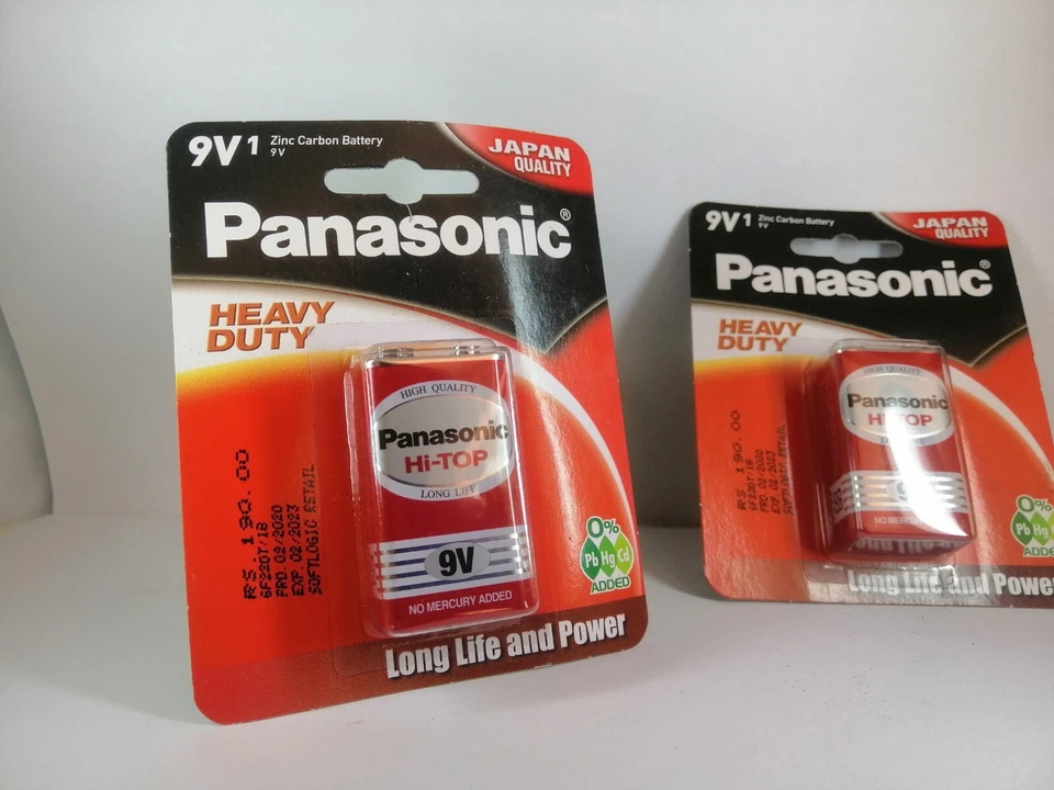 Genuine, long life , power 9V Panasonic Batteries (12-24-48 Batteries) Panasonic - Image 2 of 2