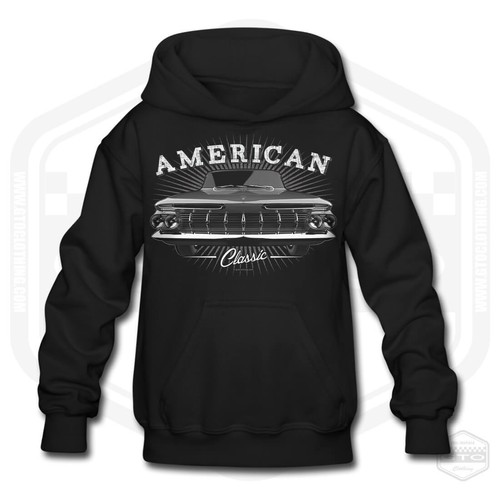 Children's 1959 Chevrolet El Camino American Classic Car Hoodie - Picture 10 of 19