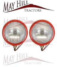 PAIR of Massey Ferguson TE20,TEA,TED,TEF,35,65 Tractor Head Lamp Light Red
