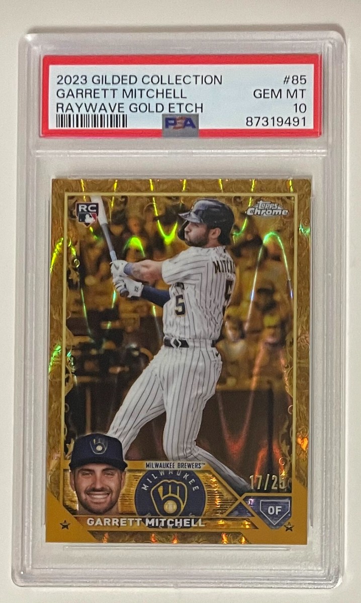 2023 Topps Gilded Collection GARRETT MITCHELL Raywave Gold Etch