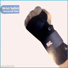 Carpal Tunnel Wrist Splint Support w/ Wraps Band LEFT ARM Adjustable