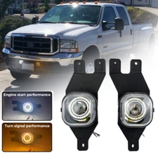 Fit 1999-2000 2004 Ford F250 F350 LED Fog Lights Double Light Excursion Lamp Set