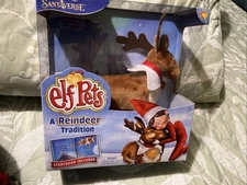 The Elf On The Shelf Pets A Reindeer Tradition Plush with Storybook New!