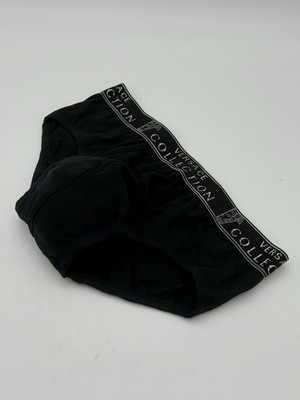 Versace Collection Men's Briefs Underwear Black Size M Authentic With Box