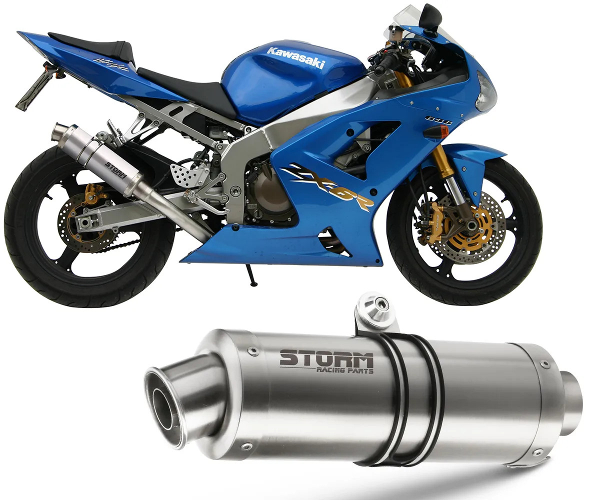 Exhaust Storm by Mivv Muffler Gp Steel for Kawasaki Zx-6 Rr 2003 > 2004