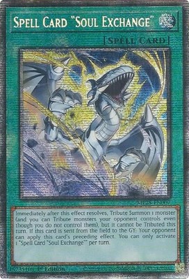 YUGIOH: 1x Spell Card ''Soul Exchange'' MP25-EN007 Starlight Rare 2025 Mega-Pack