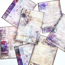 Vintage Style Floral Letter Collage Paper Sheets Junk Journal Scapbooking