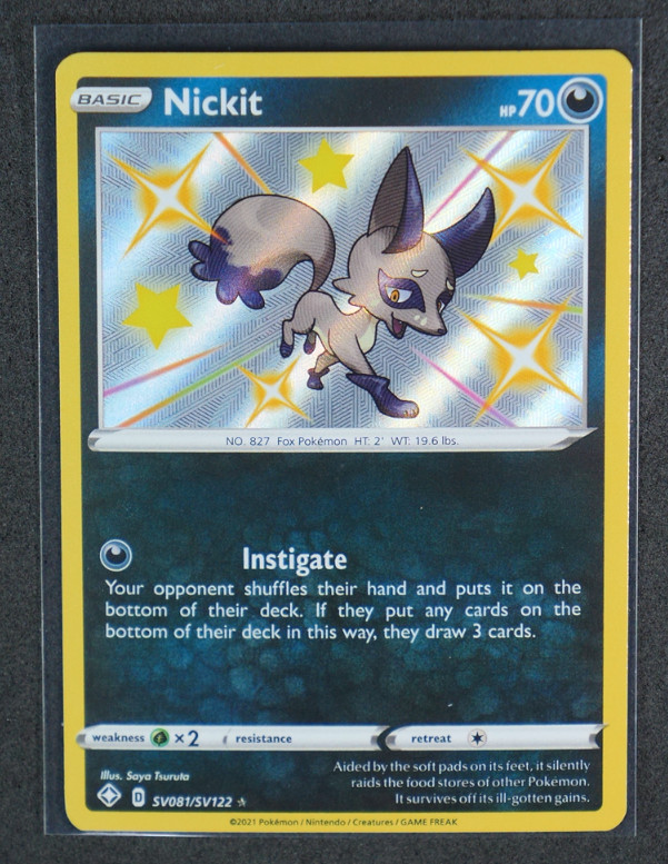 Nickit Holo Shiny Holo Rare #SV081/SV122 Shining Fates: Shiny Vault 2021 NM