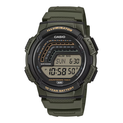 Casio WS1800-3AV, World Time Watch, Chronograph, Alarm, 10 Year Battery