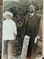 Hbcu College* PRINCIPAL MOTON& OLDEST WORKER* TUSKEGEE INSTITUTE 