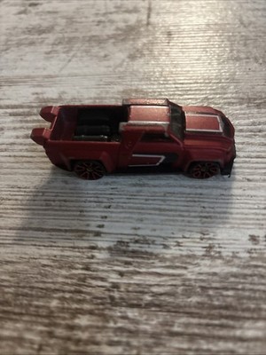 2017 Hot Wheels Solid Muscle Satin Red Pick Up Truck 1:64 Diecast Toy B