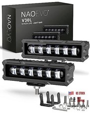 6 Inch LED Light Bar, 50W 2600LM LED Fog/Off Road Lights for White