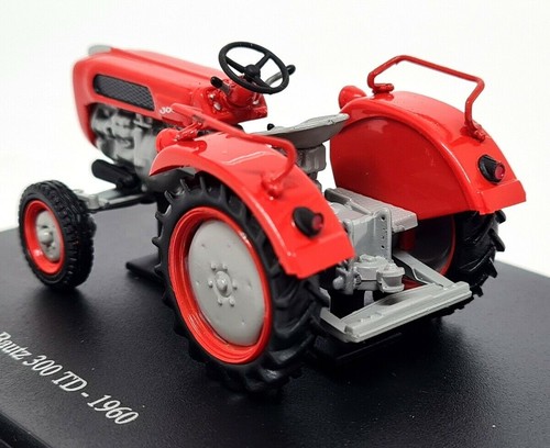 Hatchette 1/43 - Bautz 300 TD 1960 Orange Diecast & Plastic model Farm tractor - Picture 4 of 4