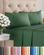 Cal King Size 4 Piece Sheet Set - Comfy Breathable Cooling Bed Sheets Set - ...