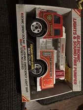 1989 Buddy L Electronic Lights And Sounds Fire Pumper Big Bruiser #lots Nos