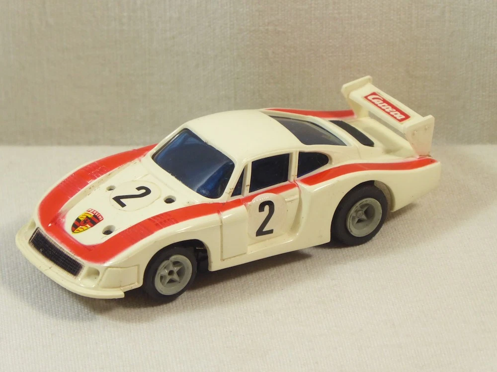 Faller AMS Porsche Blanche Slot Car 1/64 Moteur Fonctionnant - Occasion