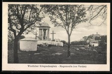 Old postcard Morgemoulin, Western Battlefield Memorial near