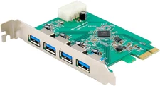 Protronix 4-Port USB 3.0 PCI Express (PCIe) Host Controller Card