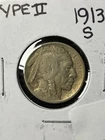 1913 s type 2 buffalo nickel