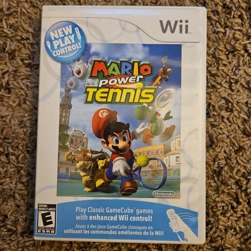 Mario Power Tennis Nintendo Wii New Play Control - Tested - Free Shipping