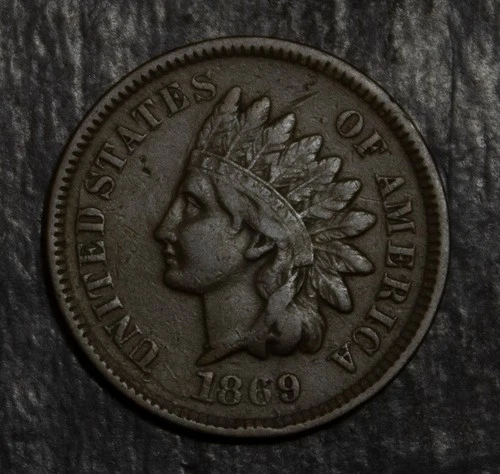 1869 Indian Cent  Choice VF  Lot  3828