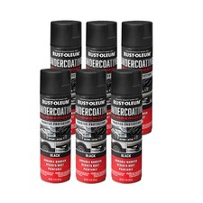 Rust-oleum Stops Rust Undercoating Spray 15oz Black Rubberized 6 Pack - Free Pp