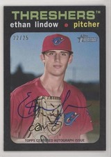 2020 Topps Heritage Minor League Edition Real One 22/25 Ethan Lindow Auto 5m1