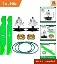 Effortless Installation RZT 42 Mower Deck Rebuild Kit with Spindles & Blades