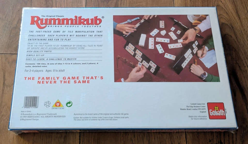 The Original Classic Rummikub Board Game - Goliath (1995) Brand New & Sealed - Image 2 of 4
