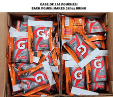 144/CASE Gatorade Thirst Quencher Powder Fruit Punch Sports Bottle Pouch 32 floz