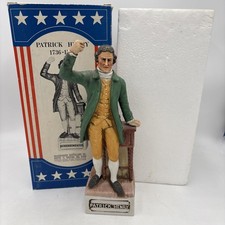 Vtg 1975 Patrick Henry 14" Tall McCormick Distilling Whiskey Decanter  w/Box