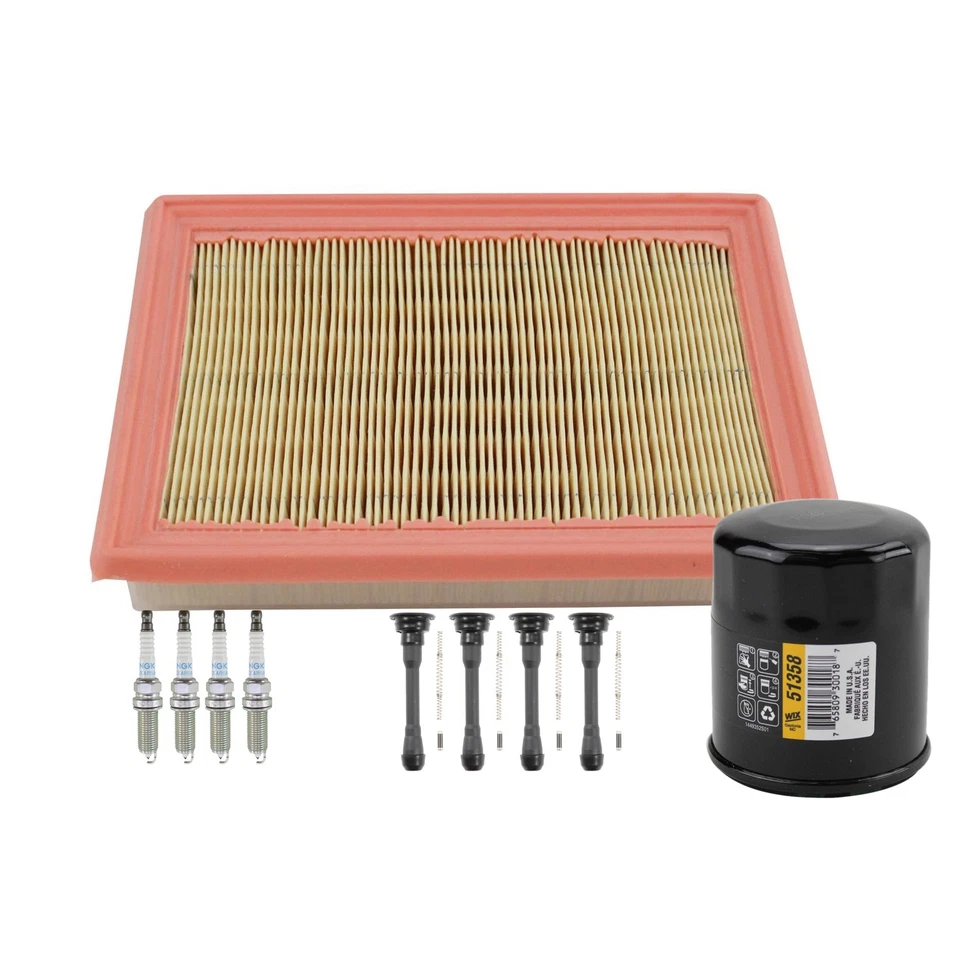 Kit de afinación Wix NGK 4 bujías y kit de botas de bobina para Nissan Sentra 1,8 L L4 GAS Foto 2 de 2