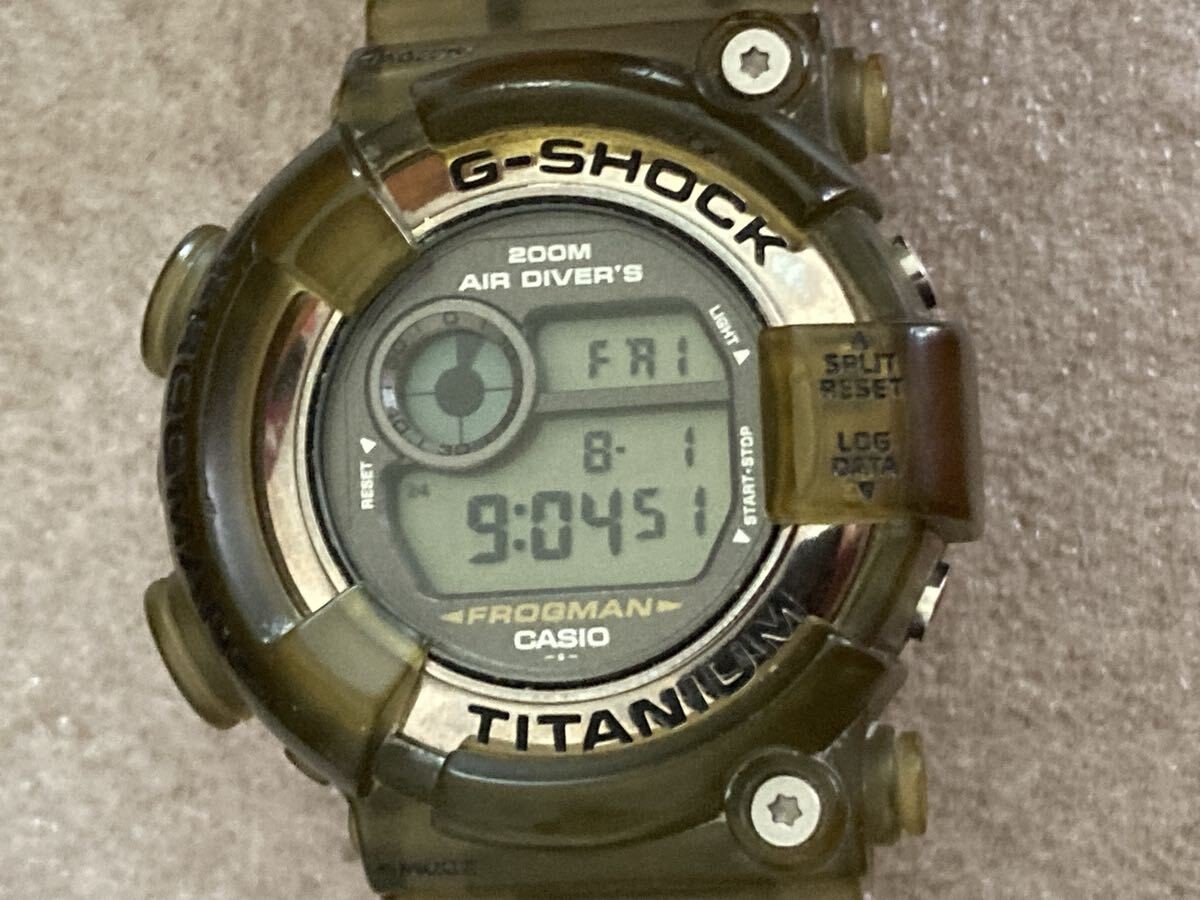 🔥 CASIO G-SHOCK FROGMAN DW-8200MS-8T Men in Smoke Digital Watch Working