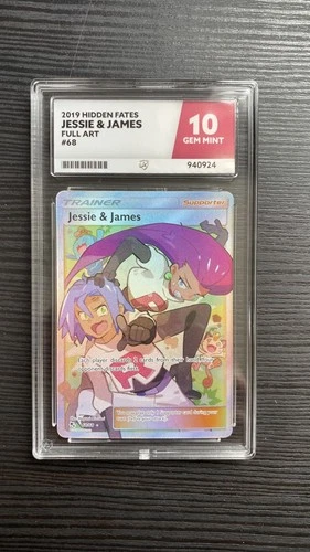 Jessie & James (Full Art) 68/68 Hidden Fates Holo ACE 10
