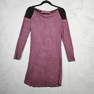 GARCIA JEANS Women's Boat neck Stripes Long sleeve T-shirt Dress Size XS