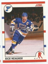 RICK MEAGHER 1990-91 SCORE BILINGUAL CARD NM-MT+ CONDITION