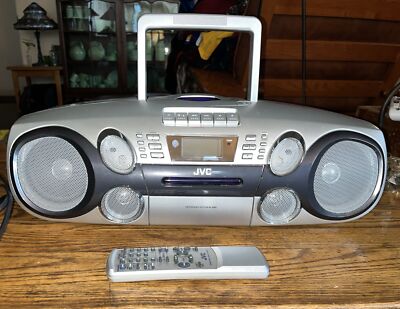 JVC RC-BM5 AM/FM cassette CD/ MP3 boombox W/Remote | eBay