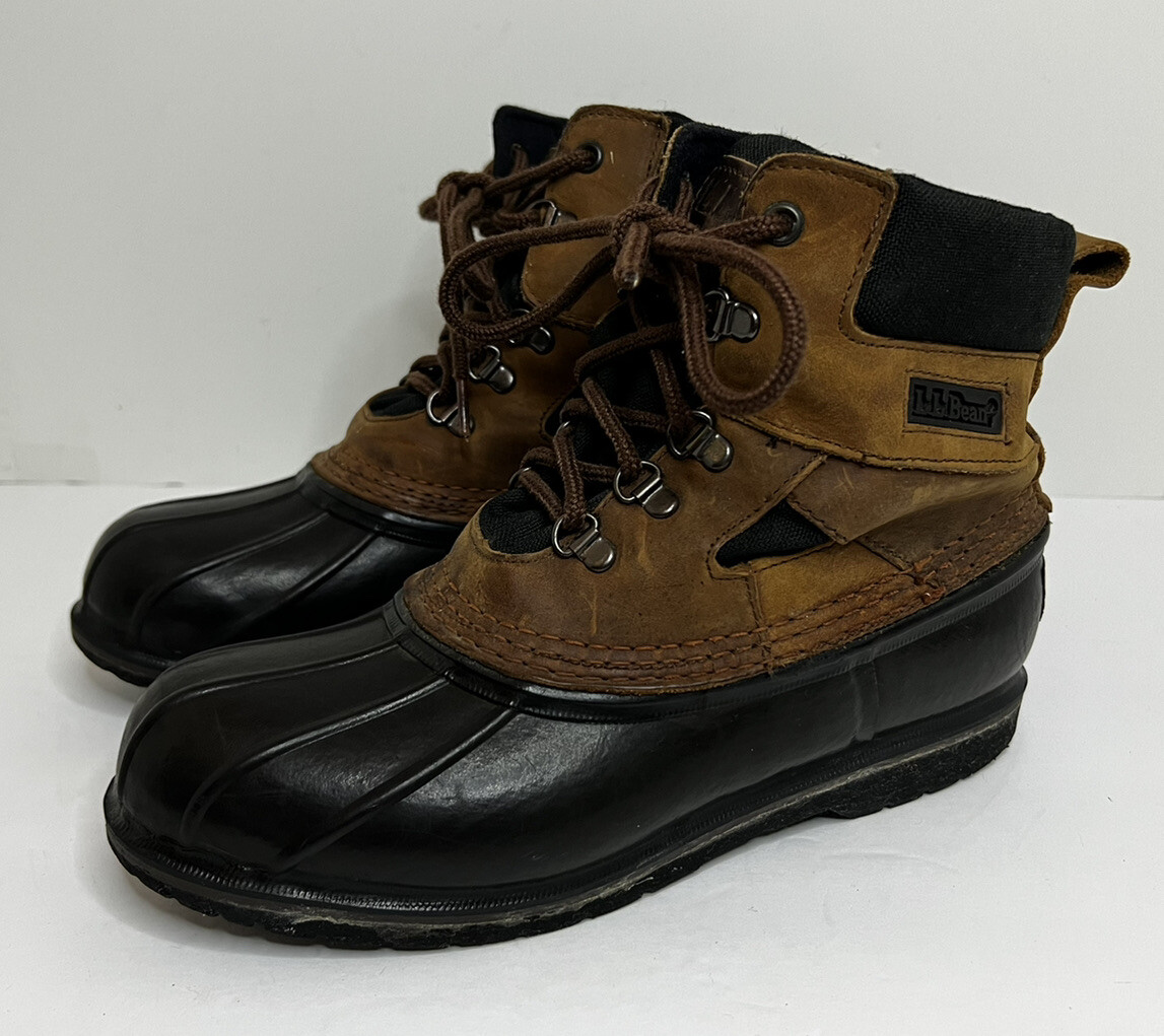 Vintage LL Bean Duck Hunting Rain Boots G2 G Force Soles  display picture 1