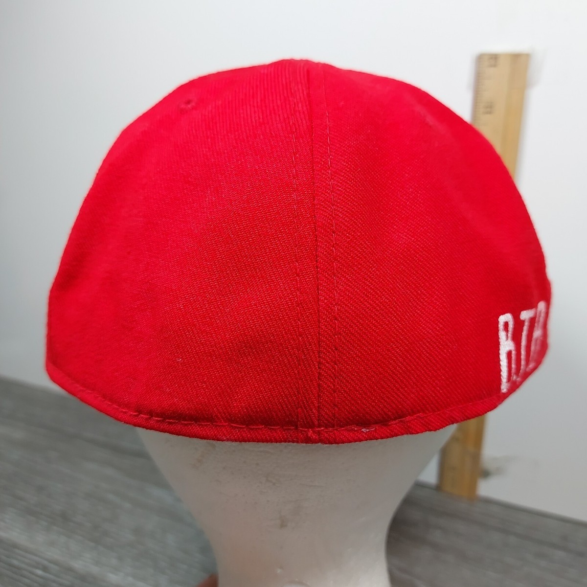 Custom Made Red Hat Magic Headwear FITTIE Smart Books Cap B 7.5 Inch Fitted BTB View 4