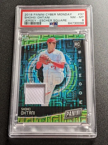 2018 Panini Cyber Monday Shohei Ohtani RC Jersey # Match 17/25 PSA 8 Pop 2 SSP