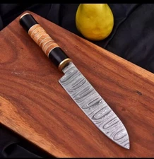 chef Knife Custom Made Kitchen Cutlery - Hand Forge Damascus Steel Blade 1280