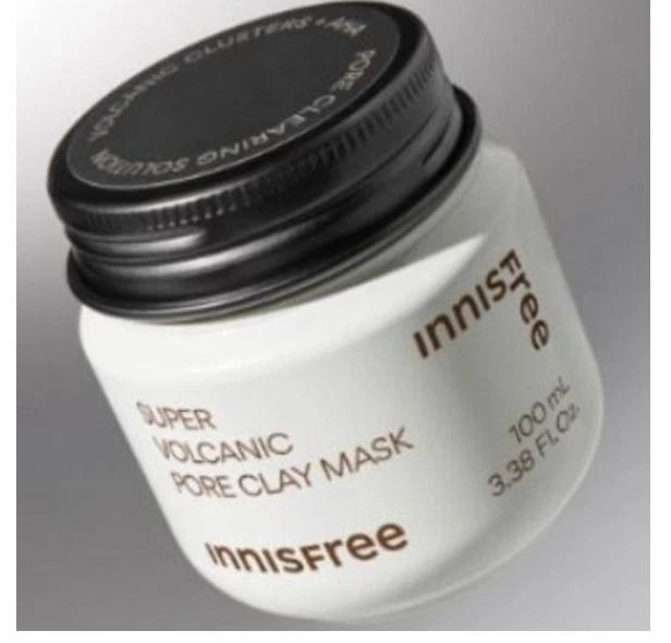 Mascarilla de arcilla de poros súper volcánicos Innisfree 100 ml cuidado de control de sebo Foto 2 de 4