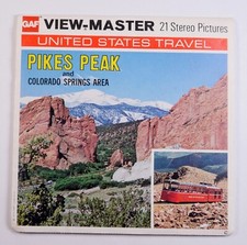 View-Master Pikes Peak Colorado Springs Area 3 reel packet A321