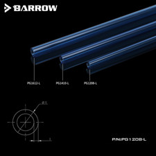 Barrow PETG Tubing 8mm ID, 12mm OD, 500mm length, Blue 4 Pack for Water Cooling