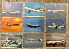 Aviation Postcards. Airplane Postcards - Set of 9 Postcards.