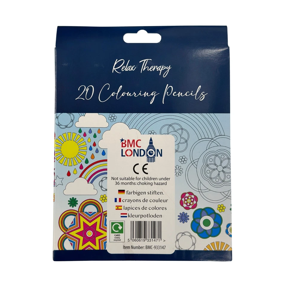 20 Colouring Pencils Professional Artist Colour Therapy Quality Relaxing assort - Image 3 of 4