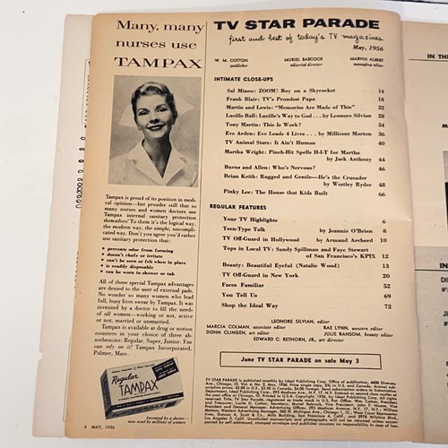 Vintage May 1956 TV Star Parade Magazine Lucille Ball Cover - Picture 6 of 16