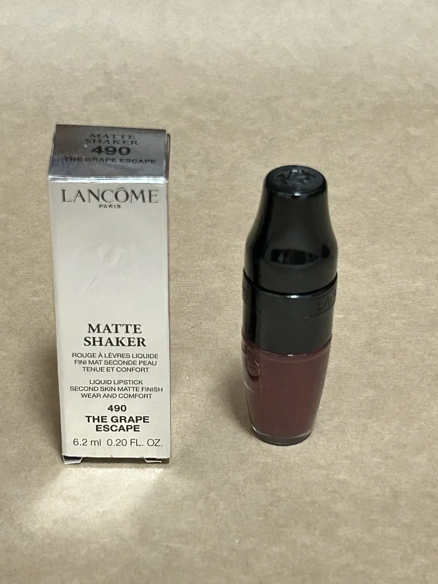 Likken Elasticiteit radium LANCOME Matte Shaker Liquid Lipstick 490 The Grape Escape (6.2 ml/0.20 oz)  | eBay